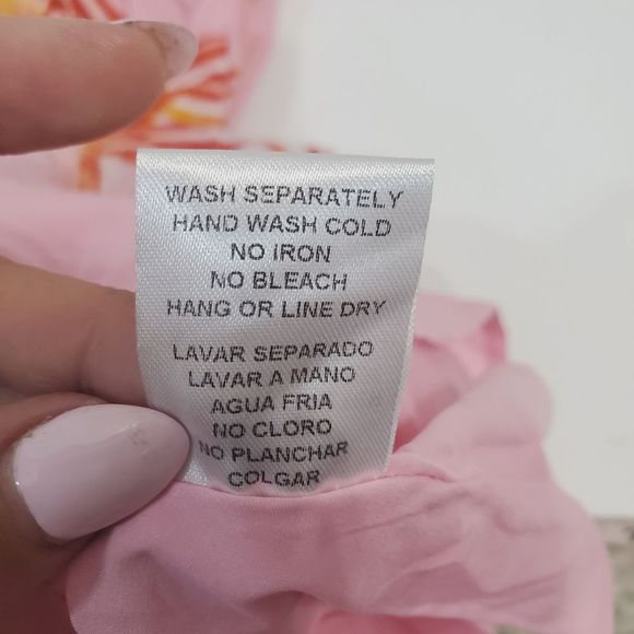 The sang mini Print ruffle off shoulder  Summer Coquette dress size  Medium - Picture 12 of 12